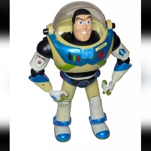 Galactic Buzz Lightyear Disney Pixar Toy STORY Figure 2001 Hasbro French Talking